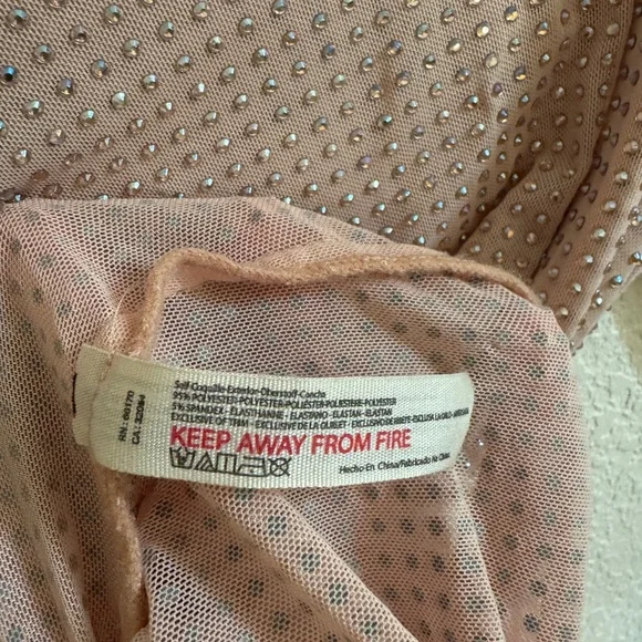 Intimately Free People | Dance All Night Top | Peach | L | Night-Out Sheer - Picture 7 of 7